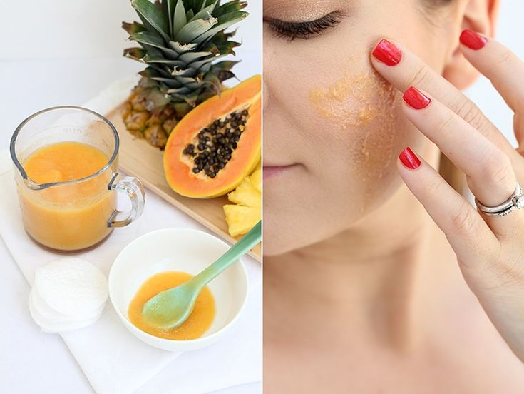 Papaya and Pineapple Mask: Exfoliation and Renewal